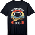 Fantasy Football Loser 0-13 Performance T-Shirt