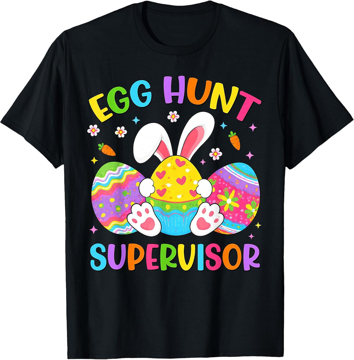 Easter Egg Hunt Supervisor Hunting Rabbit Easter Day Kids Unisex