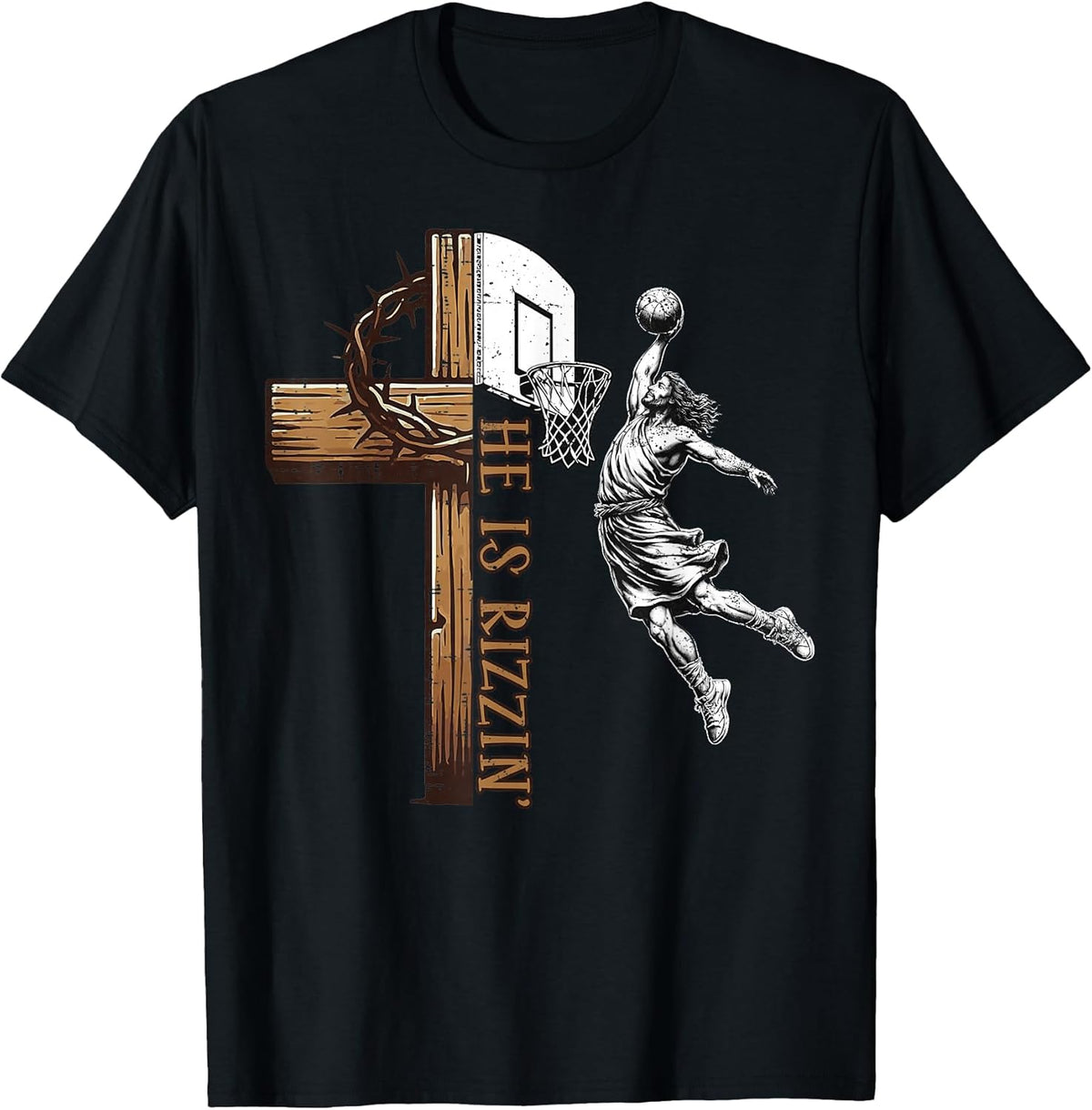 He is Rizzin Christian Religious Easter Boys Kids Men Teen Unisex