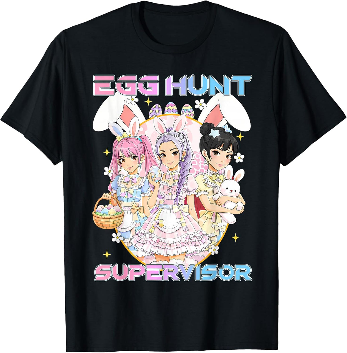 K-pop Easter Bunny Egg Hunt Supervisor Funny Mom Coquette Unisex