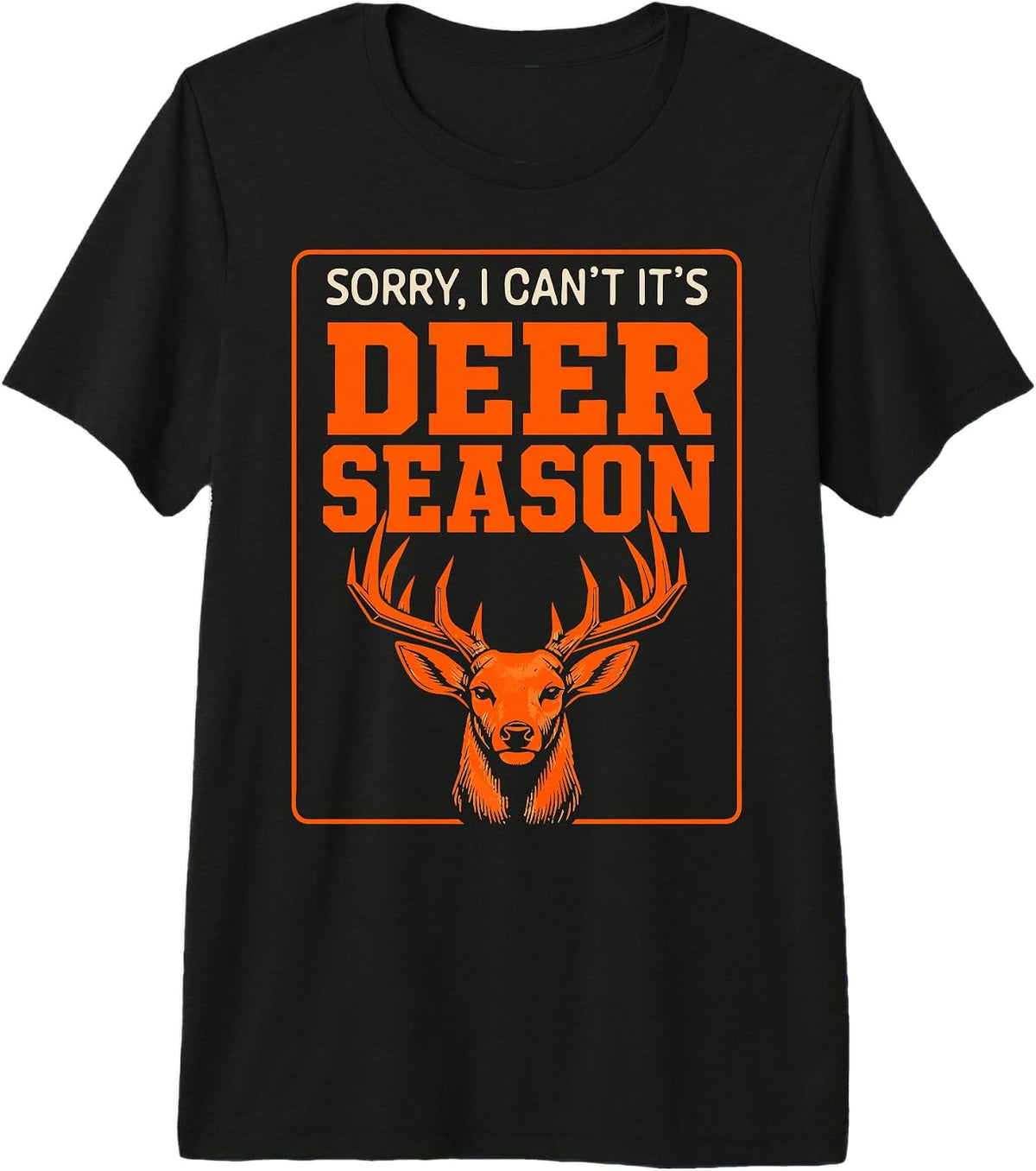 Hunter Deer Season Hunting Whitetail Buck Premium Tri-Blend T-Shirt