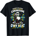 Extra Chromosome Panda Music Down Syndrome Awareness Beat T-Shirt