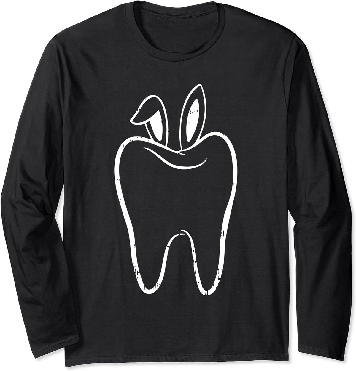 Tooth Bunny Ears Easter Funny Dental Dentist Spring Long Sleeve Unisex