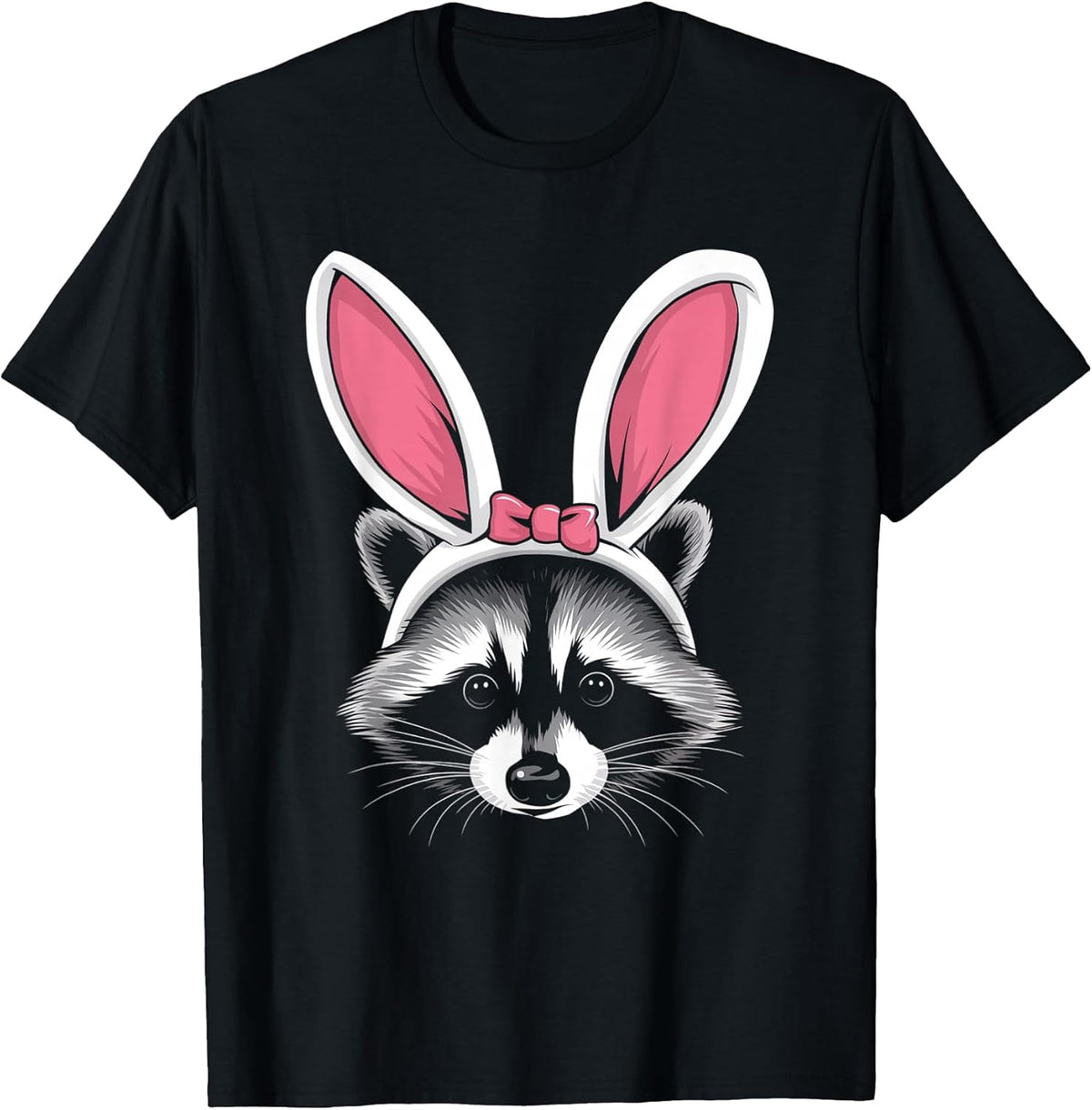Raccoon with Bunny Ears Cute Easter Girls Kids Teens Racoon Unisex
