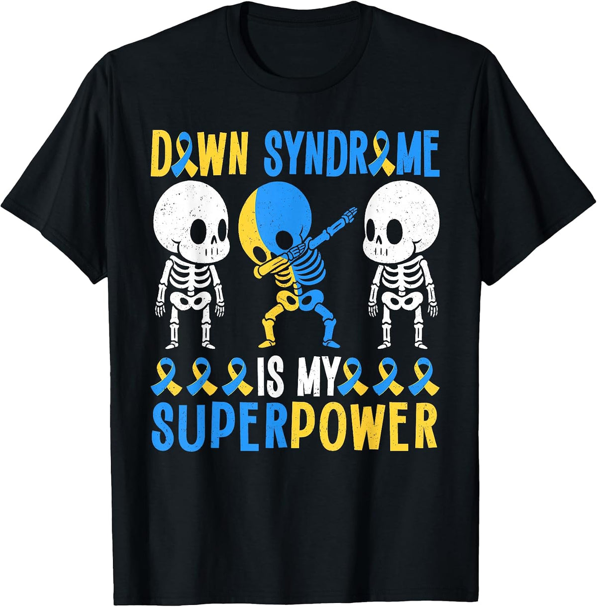 Funny World Down Syndrome Awareness for Kids Boys Girls T-Shirt
