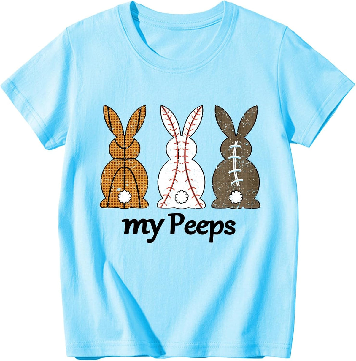 Boys Girls Easter Shirts Bunny Tshirt Short Sleeve Cotton Tee Funny Rabbit Graphic Tshirts 3-12 Years