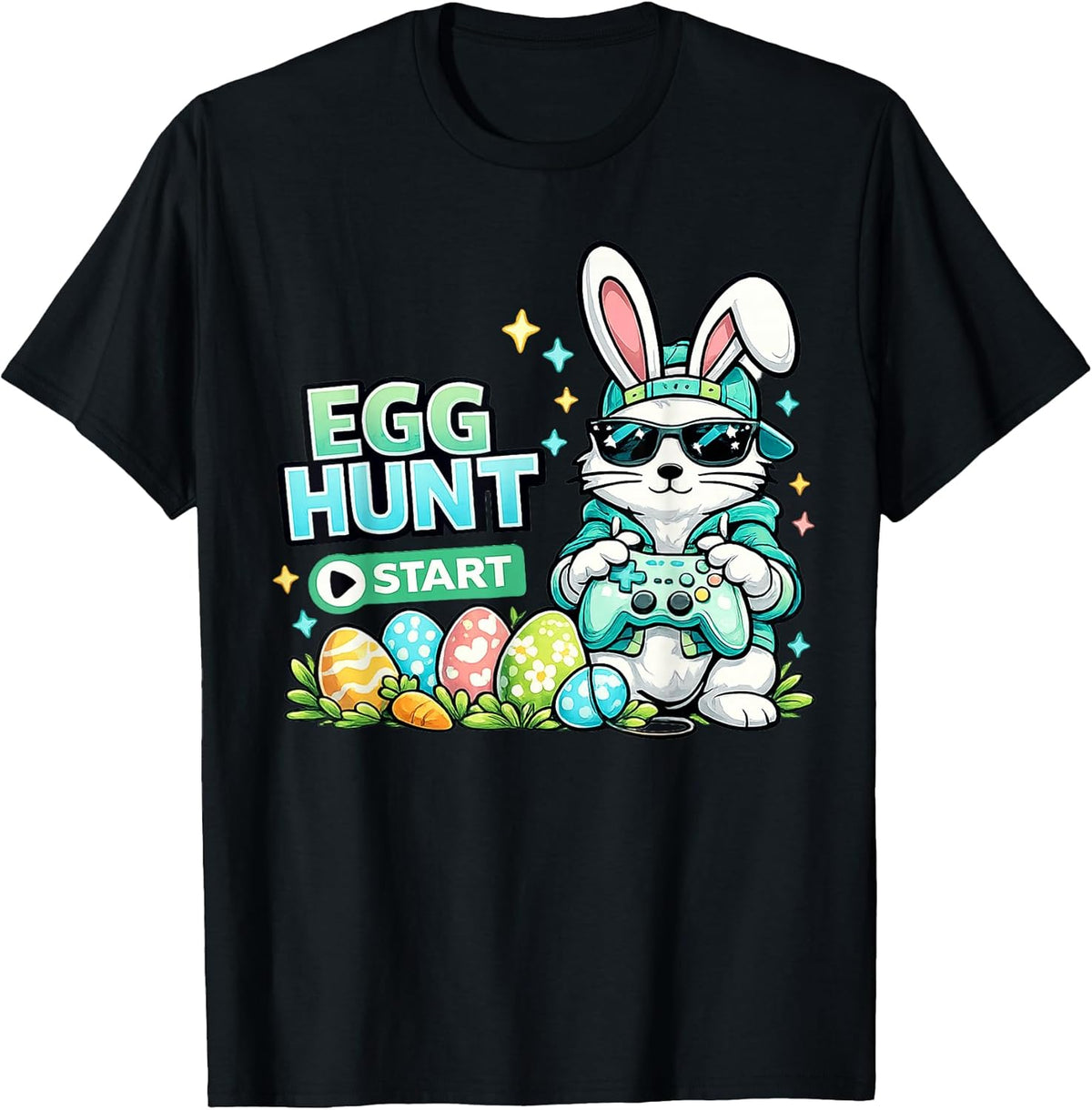 Happy Easter Day Egg Hunt Gamer Video Game Kids Men Boys Unisex