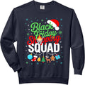 Friday Shopping Squad Christmas Black Shopping Family Group Comfort Colors Adult Sweatshirt