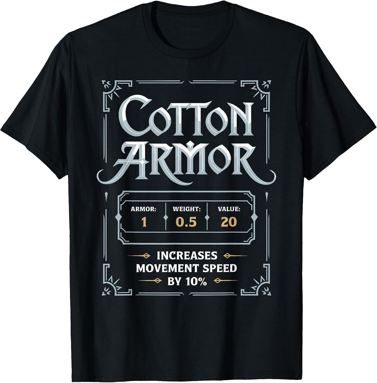 RPG Geek PC Game MMORPG Costume Roleplay Gaming Cotton Armor T-Shirt