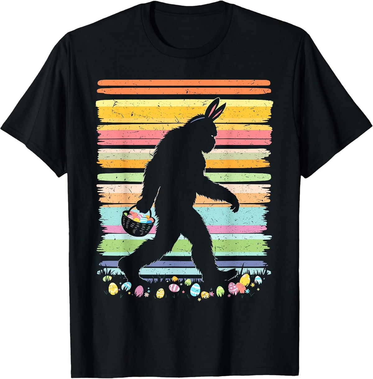 Retro Easter Outfit Pajamas Boys Bigfoot Sasquatch Easter Unisex