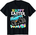 Kids Boys Happy Easter Monster Truck Easter Eggs Toddler Unisex
