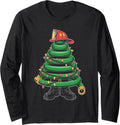 Funny Christmas Tree for Firefighter Long Sleeve T-Shirt