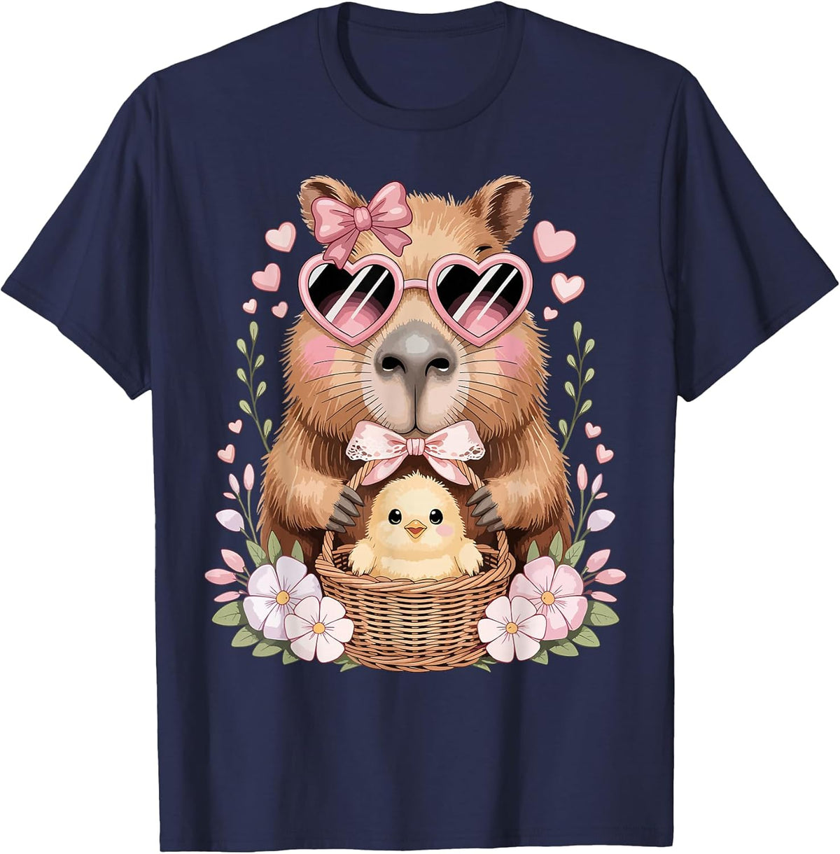Watercolor Capybara Cute Easter Chick Cottagecore Cappy Unisex