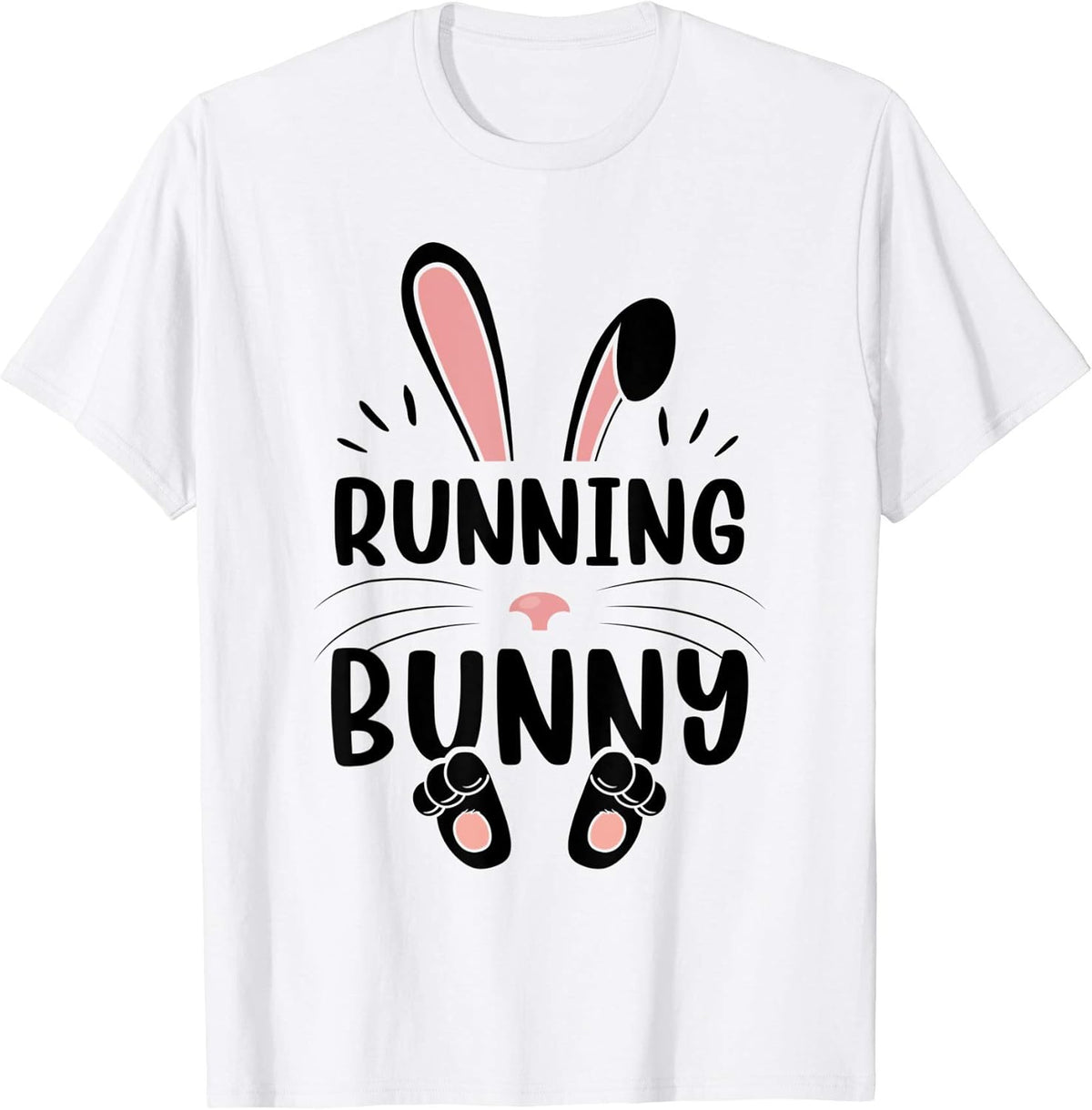 Running Bunny Funny Matching Easter Bunny Egg Hunting Unisex