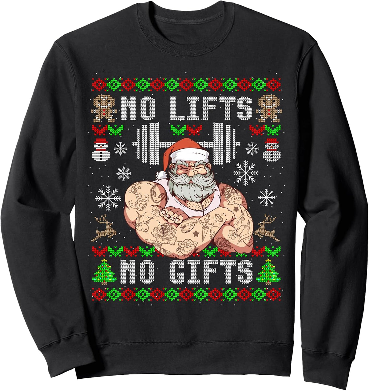 Funny Ugly Christmas Weightlifting Designs