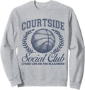 Basketball Mom Matching Courtside Social Club Women Girls Sweatshirt