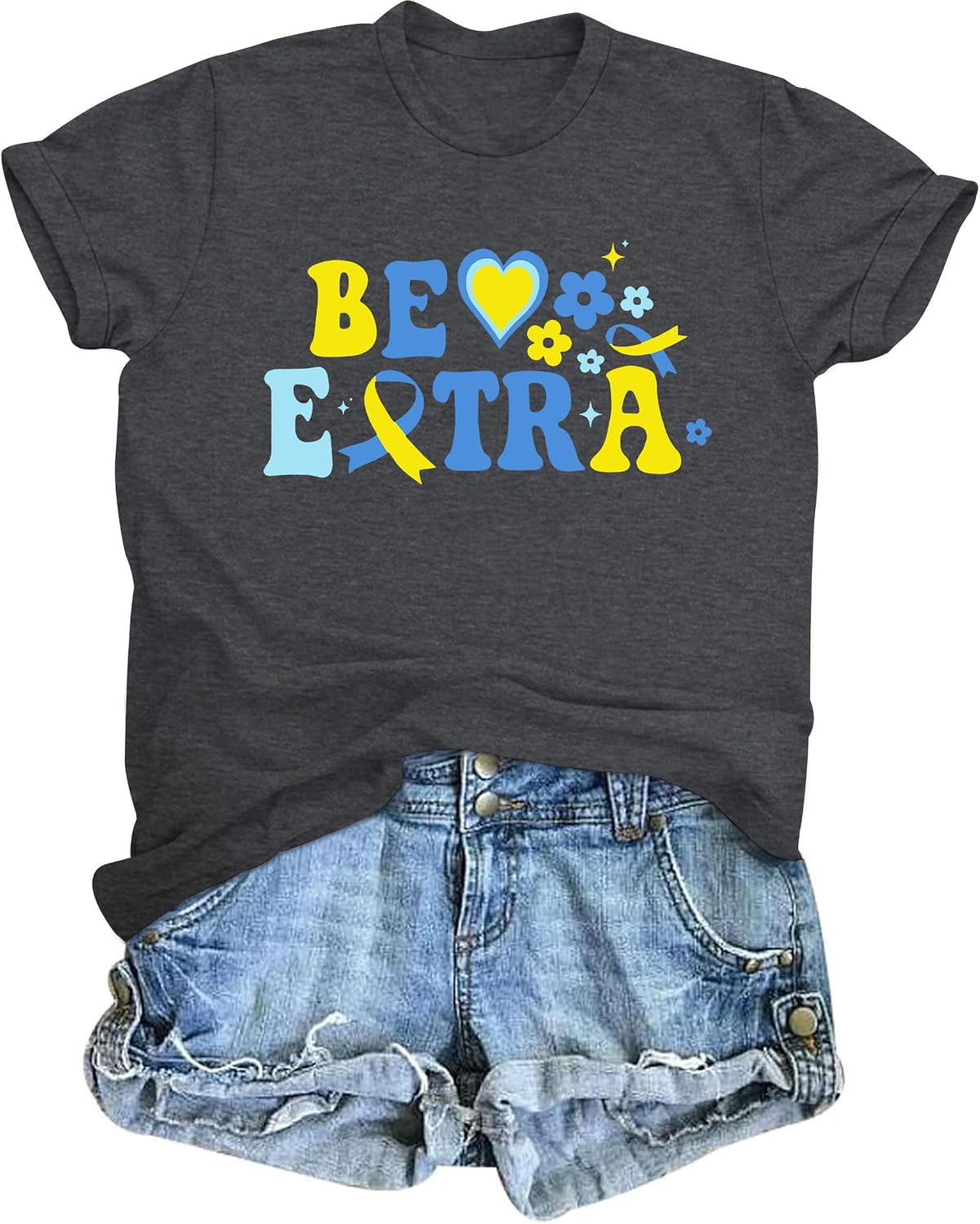 Down Syndrome Awareness Shirt for Women Support Down Syndrome Day Tee