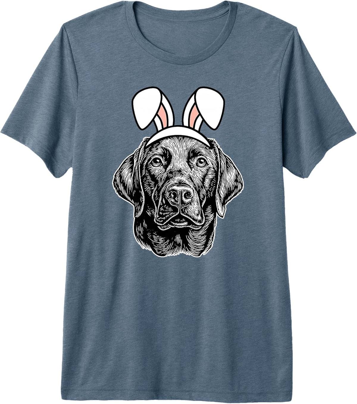 Easter Labrador Retriever Cute Dog Lab Easter Bunny Ears Premium Tri-Blend Unisex
