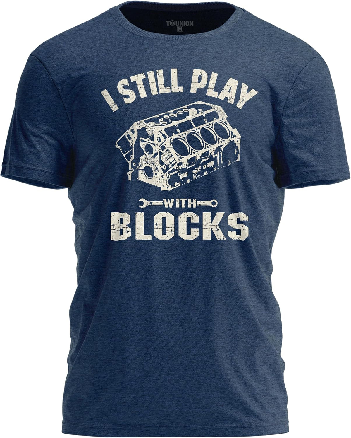 I Still Play with Blocks Racing Mechanic Shirt Funny Auto Repair Tech Gift Tee Black