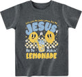 Kids Toddler Boys Girls s Nothing is Too Big for Jesus Bible Verse Religious Short Sleeve Shirts Tops 2-7 Years