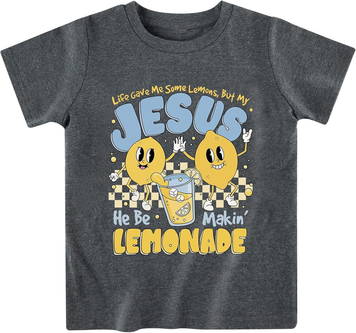 Kids Toddler Boys Girls s Nothing is Too Big for Jesus Bible Verse Religious Short Sleeve Shirts Tops 2-7 Years