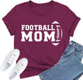 Football Shirt for Women Funny Football Mom Letter Print T-Shirt Game Day Sports Season Tee Tops