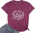 Happy Easter Shirts for Women Floral Rabbit Bunny Shirt Easter Short Sleeve Tee Tops Unisex