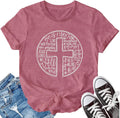 Christian Shirt for Women Christian Cross T Shirt He is Risen Tee Faith Casual Tops Unisex