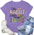 Womens Easter is for Jesus Shirt Easter Day s Silly Rabbit Tee Tops Unisex