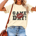 Game Day Fans Shirts Football Shirt for Women Casual Sports Season Tee Top