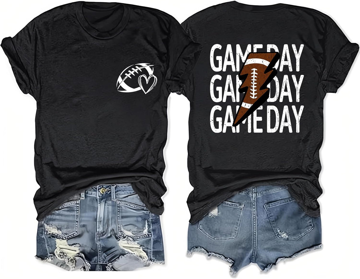 Football Shirts for Women Game Day T Shirt Football Mom Shirts