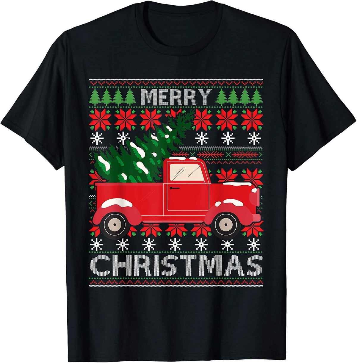 Ambition Merry Christmas Truck Ugly Christmas Gift