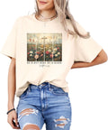 He is Risen – Matthew 28:6 Bible Verse Easter Tee – Christian Floral Cross Graphic Shirt