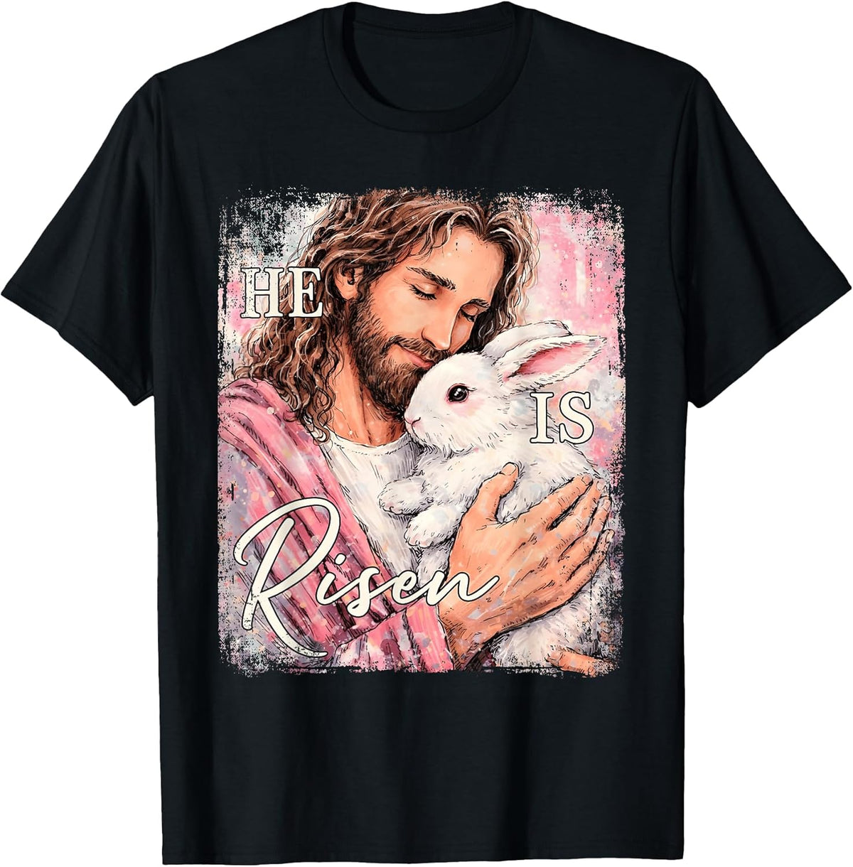 He is Risen Jesus Christian Bunny Easter Day Men Women Kid Unisex