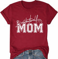 Basketball Mom Shirt Cute Sports Mom T-Shirt Funny Mama Basketball Top Mother's Day Graphic Tees for Women
