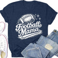 Football Mom Shirts for Women Game Day Football Mama Fan T-Shirt Gameday Season Tee Tops