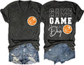 Game Day T Shirts for Sport Fans Basketball Mom Shirt Women's Funny Graphic Tees for Basketball Lover Gifts Tops