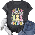Women Happy Easter Shirt Bunny Rabbit Graphic Tees Teaching My Favorite Shirt Funny Easter Gifts