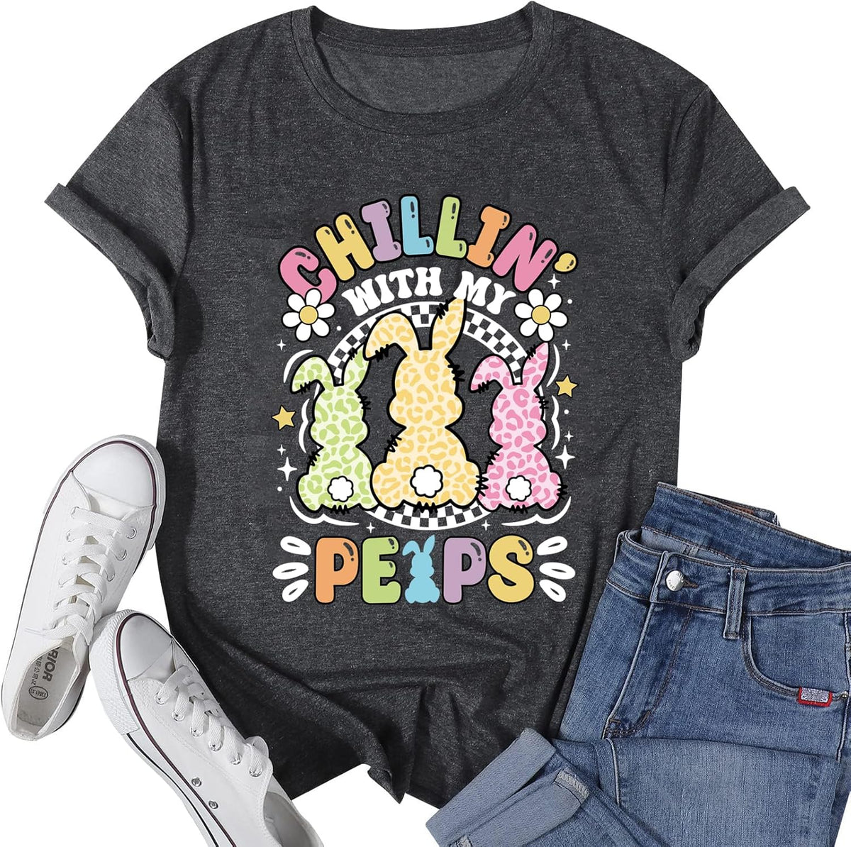 Women Happy Easter Shirt Bunny Rabbit Graphic Tees Teaching My Favorite Shirt Funny Easter Gifts