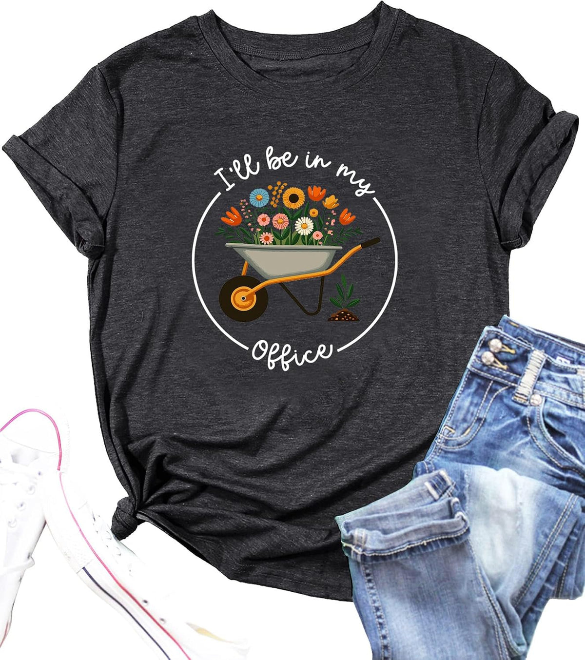 Garden Shirts for Women Plant Lover T-Shirt Funny Gardener Life Tee Short Sleeve Gardening Gift Tops