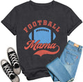 Football Mama Shirt for Women Game Day T-Shirt Funny Football Season Tee Tops