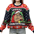 Merry Chrithmith Ugly Sweater - Ugly Christmas Sweaters -Well Happy Birthday Jesus Xmas Sweater - Knitted Xmas Sweater