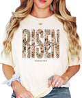 He is Risen Shirt for Women - Ink-Printed Pearls Easter Matthew 28:6 Floral Christian Graphic Tee