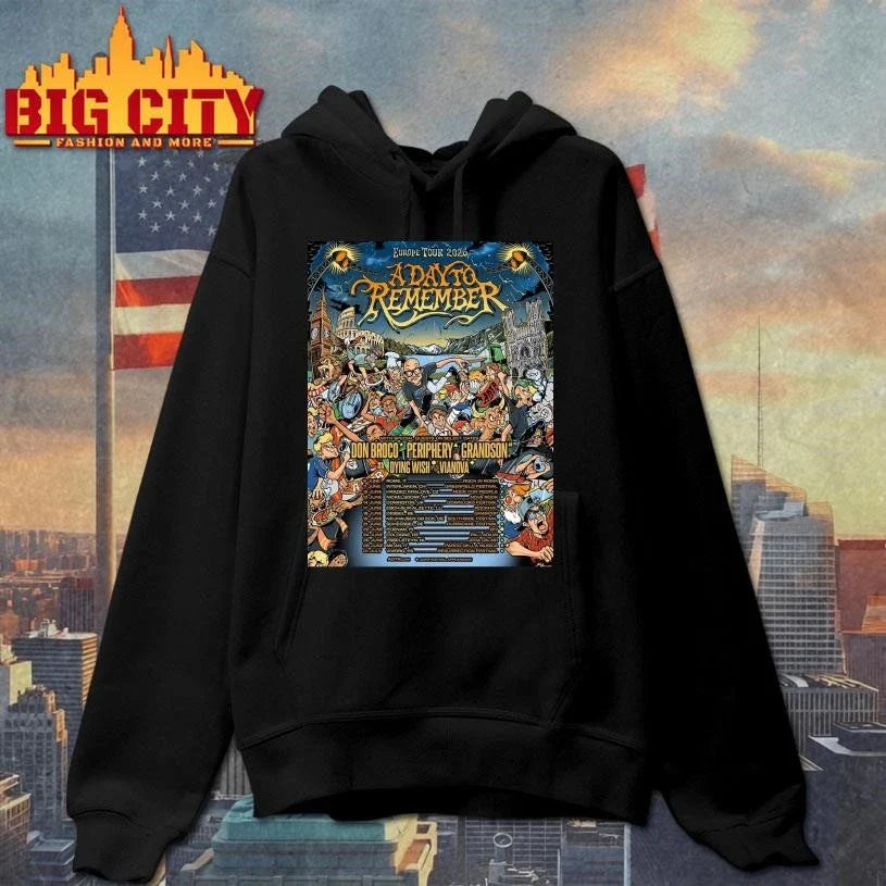 A Day To Remember Europe Tour 2026 Schedule Dates Home Decor Poster Shirt Unisex
