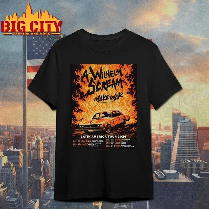 A Wilhelm Scream Latin America Tour 2026 Schedule Tour Dates Poster Shirt Unisex