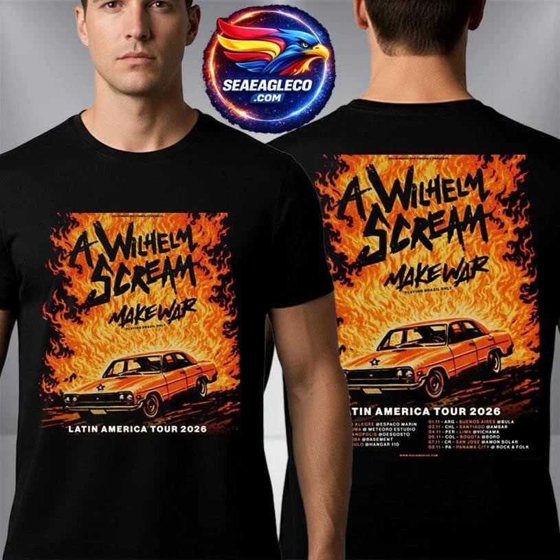 A Wilhelm Scream Latin America Tour 2026 Schedule Two Sided Shirt Unisex