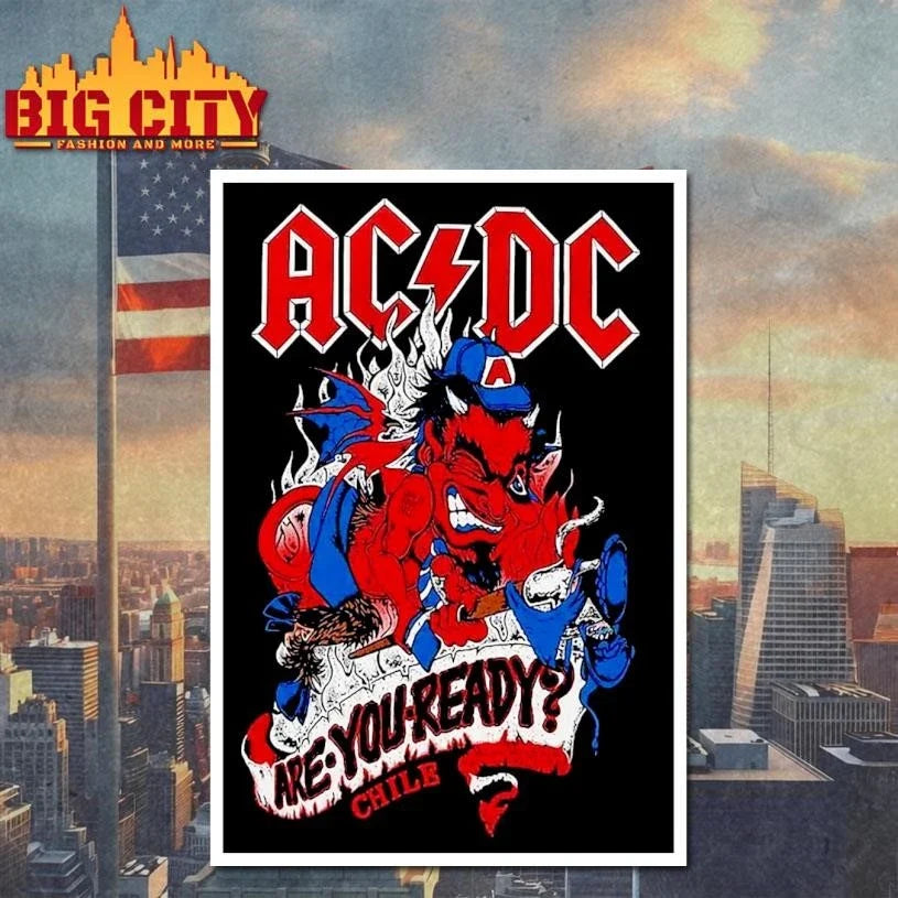 AC DC Chile PWR Up Tour 2026 At Parque Estadio Nacional In Santiago CL On March 11-15 2026 Are You Ready Chile Shirt