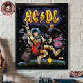 ACDC PWR UP Houston TX 2026 Tour City Merch Poster Live At NRG Stadium On August 31 2026 Home Decor Poster Canvas