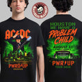 ACDC PWR UP Houston TX 2026 Tour City Merch Tee Live At NRG Stadium On August 31 2026 We Have A Problem Child T-Shirt