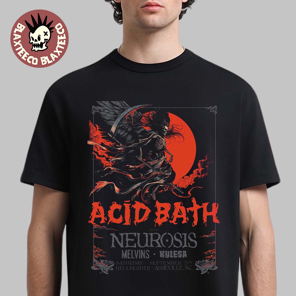 Acid Bath Asheville North Carolina 2026 Event Poster At Hellbender On September 5 2026 Unisex T-Shirt